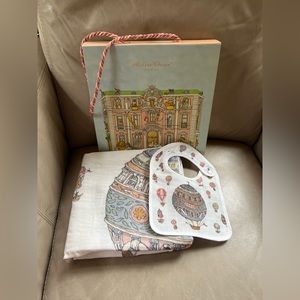 Atelier Choux Paris bib & blanket set